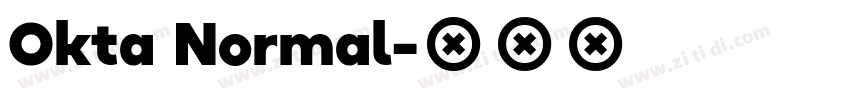 Okta Normal字体转换